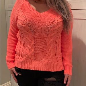 Cute coral sweater